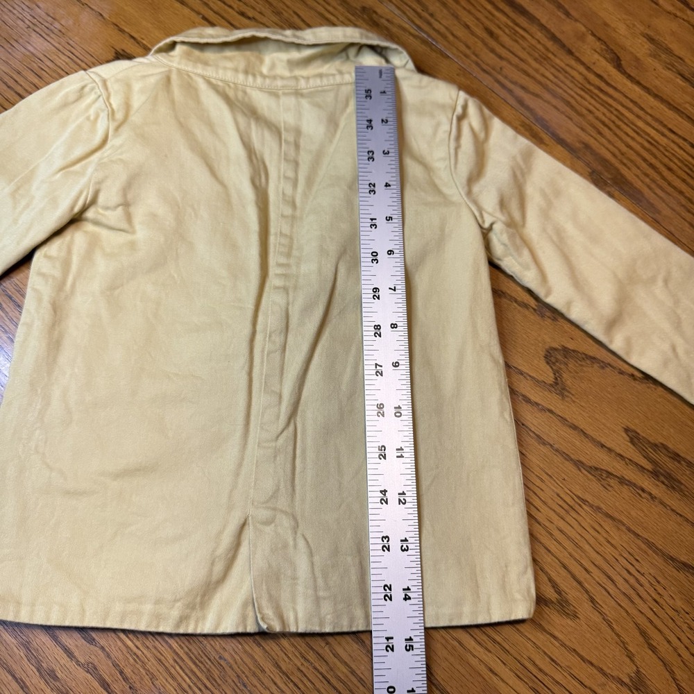 Kate Quinn Blazer Youth 2T Tan Organic Cotton Button Front Toddler Jacket - Picture 6 of 6